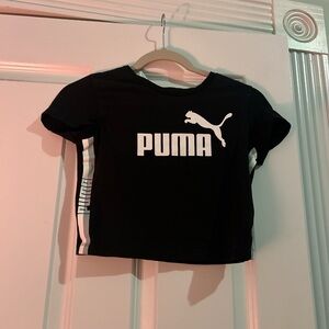 Puma Black and White Short Sleeve Tee